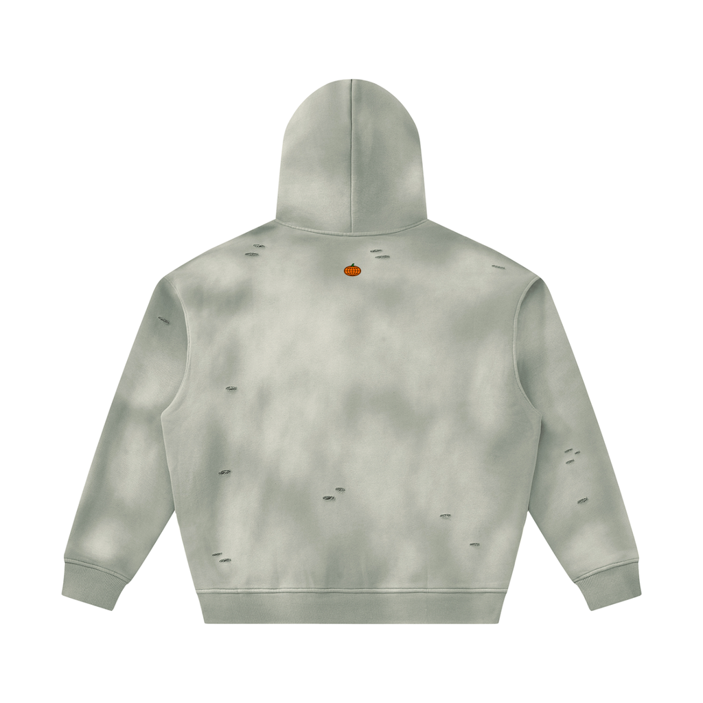 Frayed Fleece Hoodie
