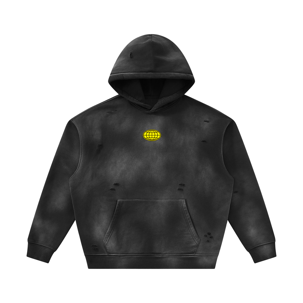 Frayed Fleece Hoodie