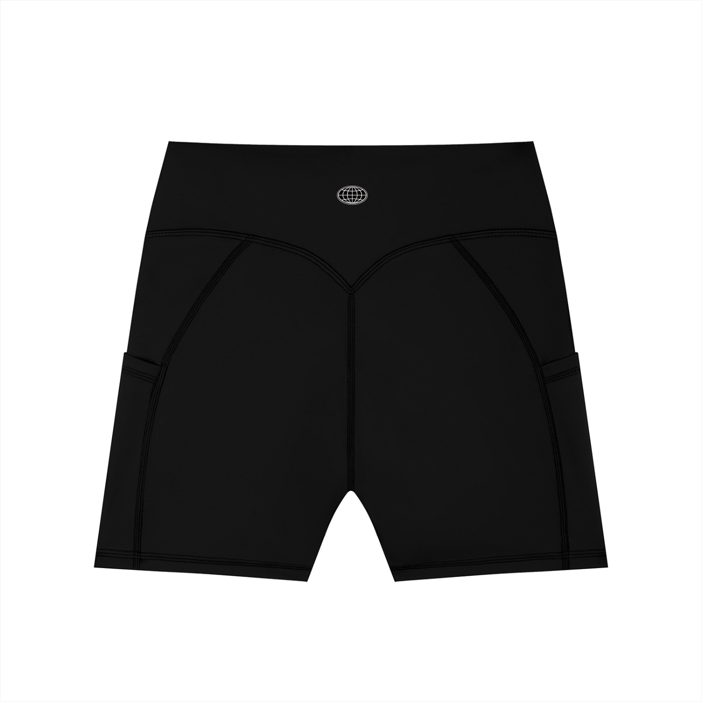 Pocket Biker Shorts (Black Logo)