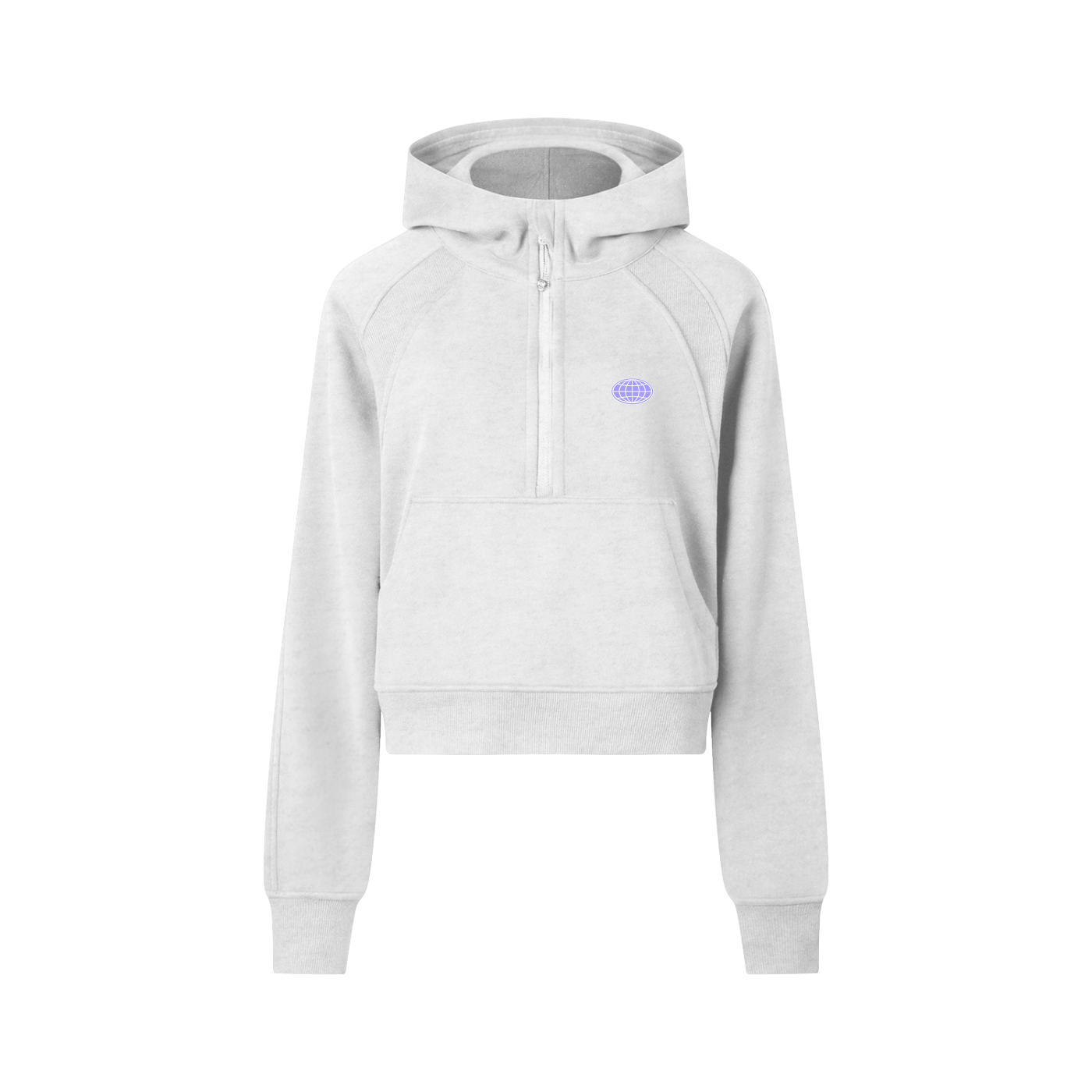 Cropped Half-Zip Hoodie