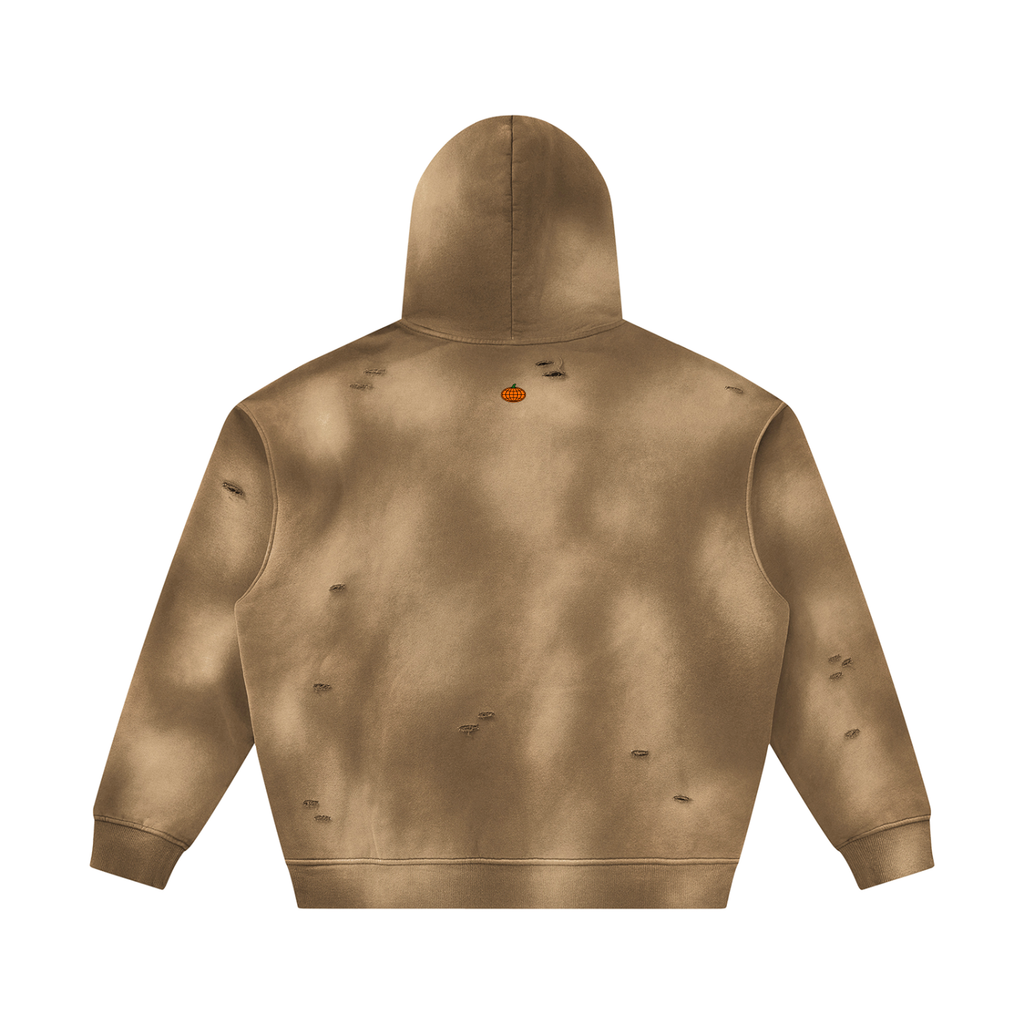 Frayed Fleece Hoodie