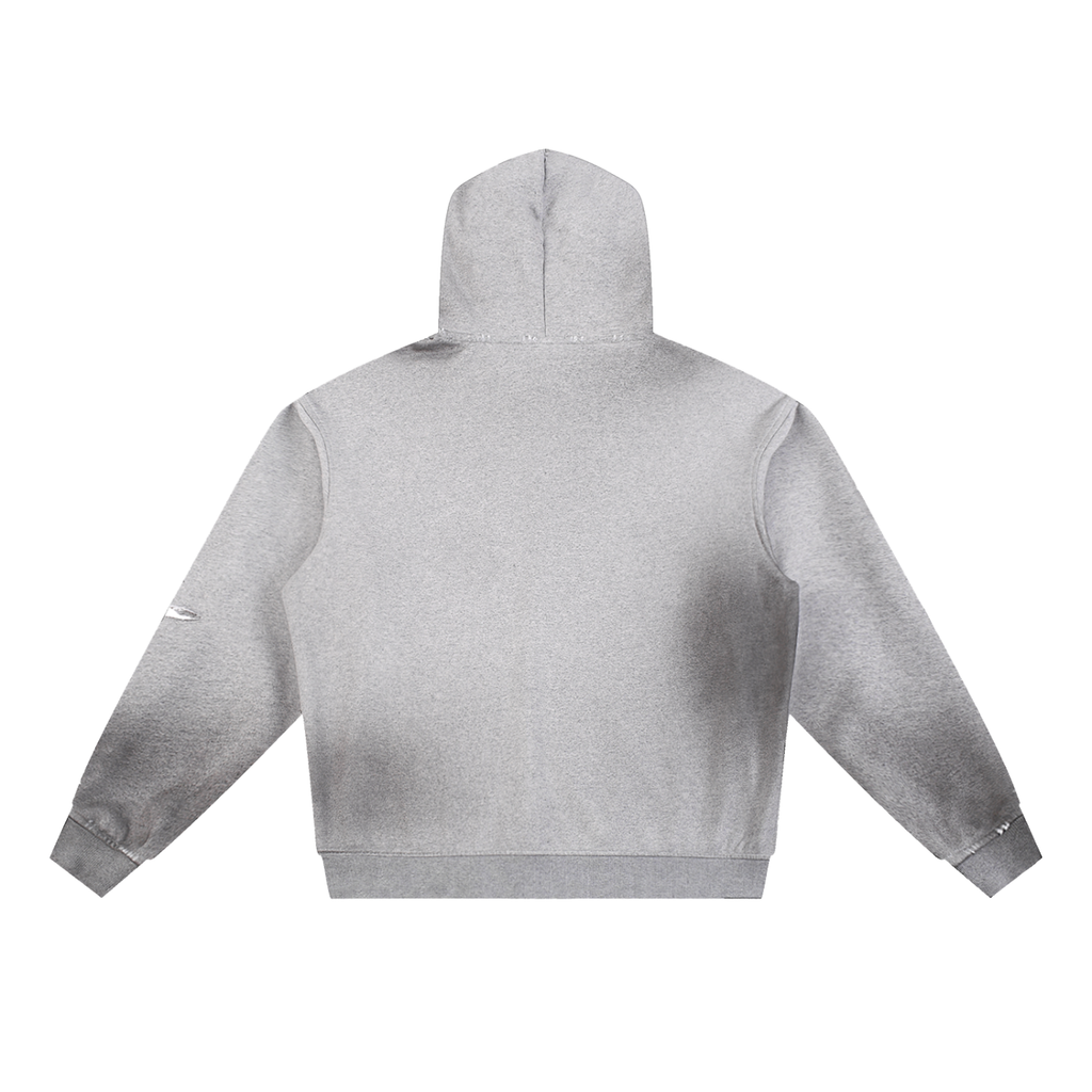 Frayed Fleece Hoodie