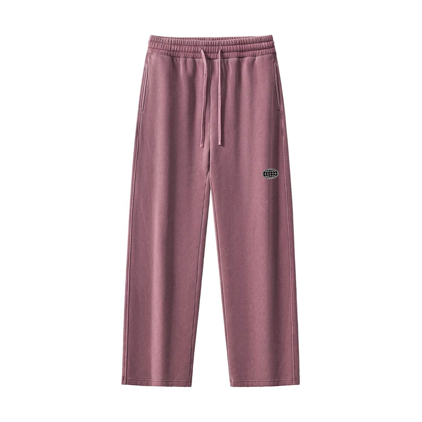 Fleeced Straight-Leg Sweatpants