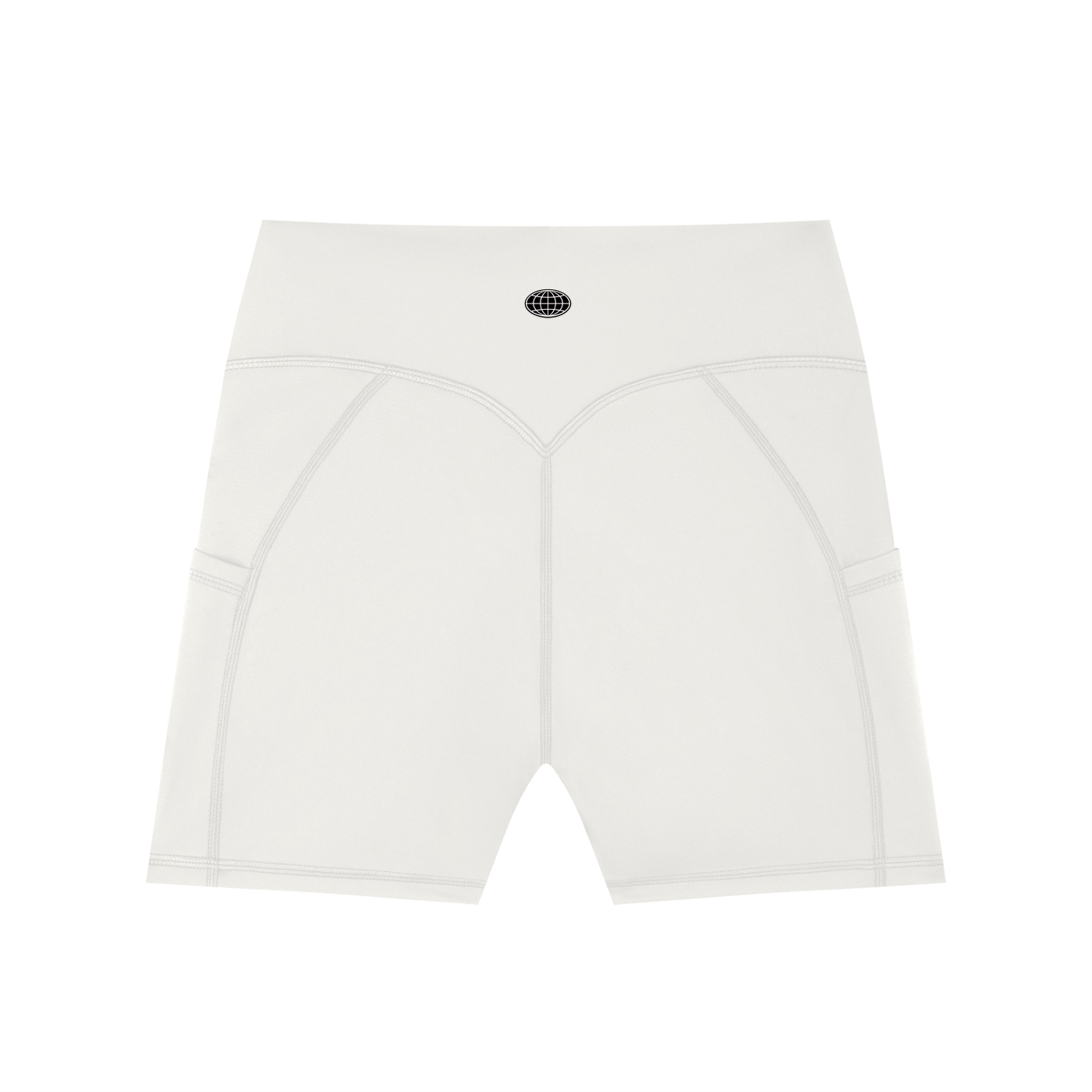 Pocket Biker Shorts (Black Logo)
