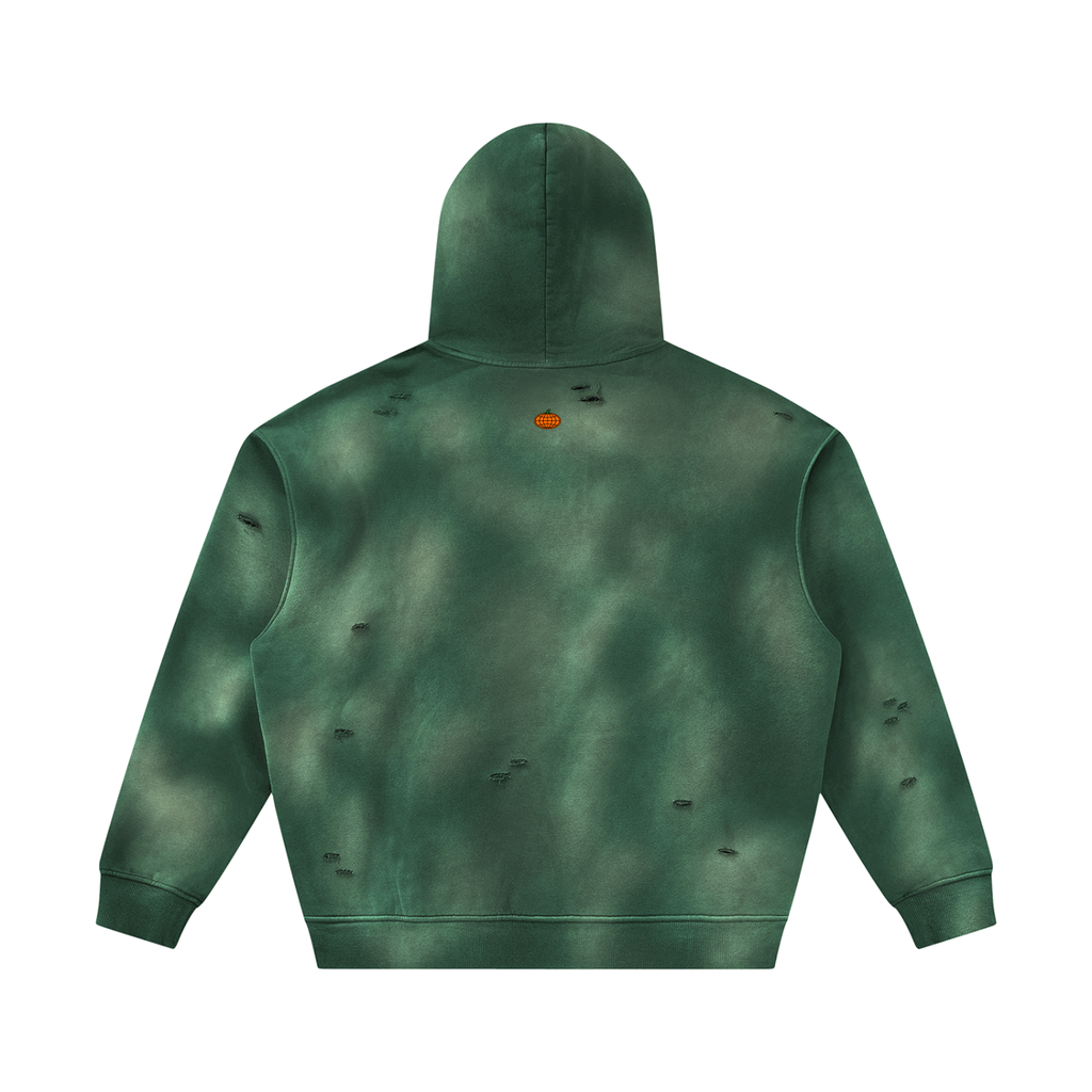 Frayed Fleece Hoodie