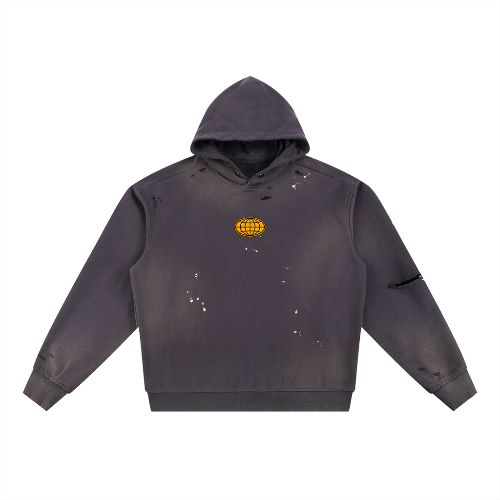 Frayed Fleece Hoodie