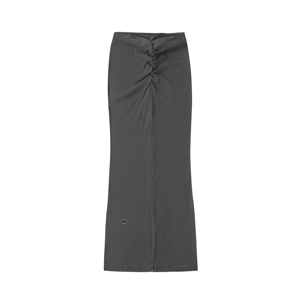Drawstring Maxi Skirt