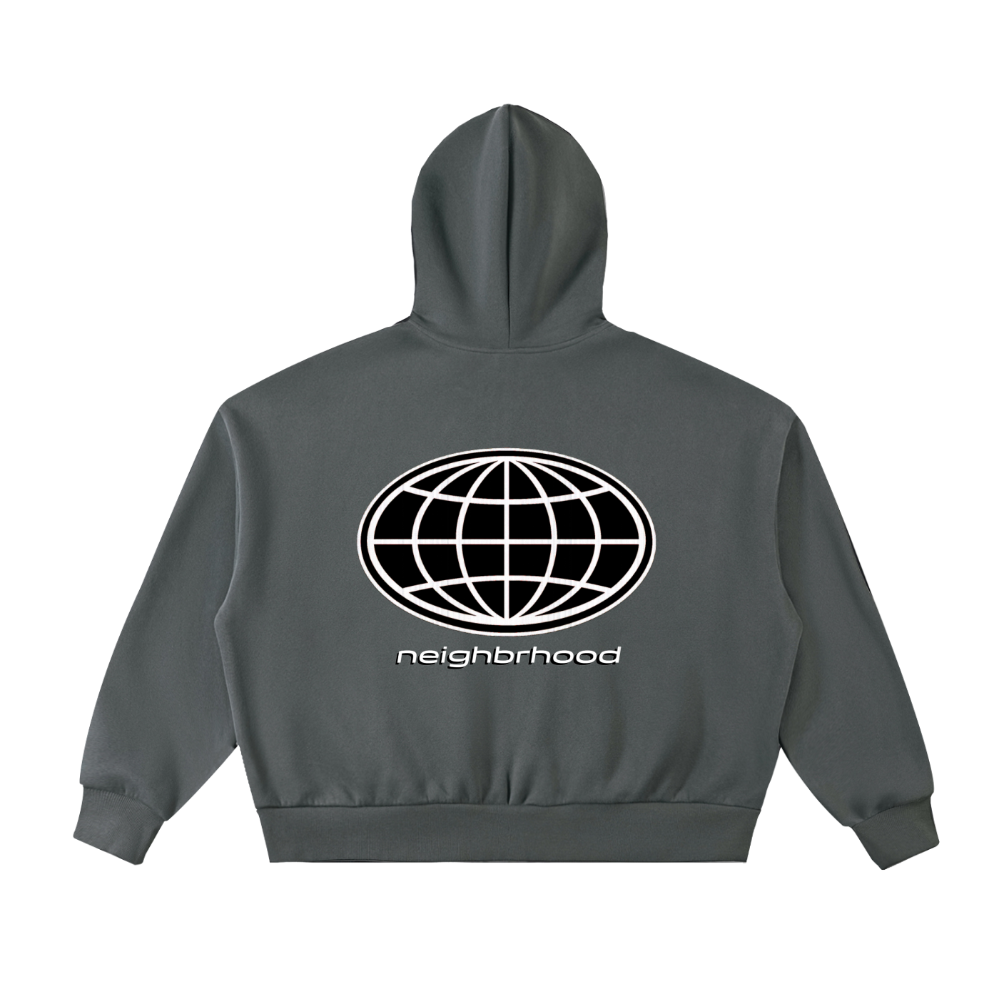 Full-Zip Boxy Hoodie