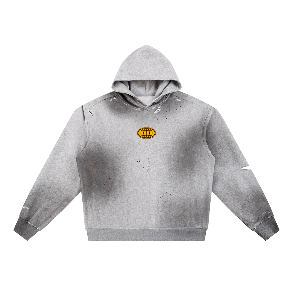 Frayed Fleece Hoodie