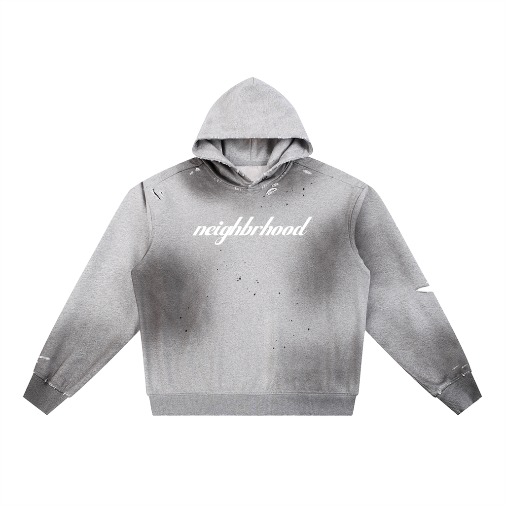 Frayed Fleece Hoodie