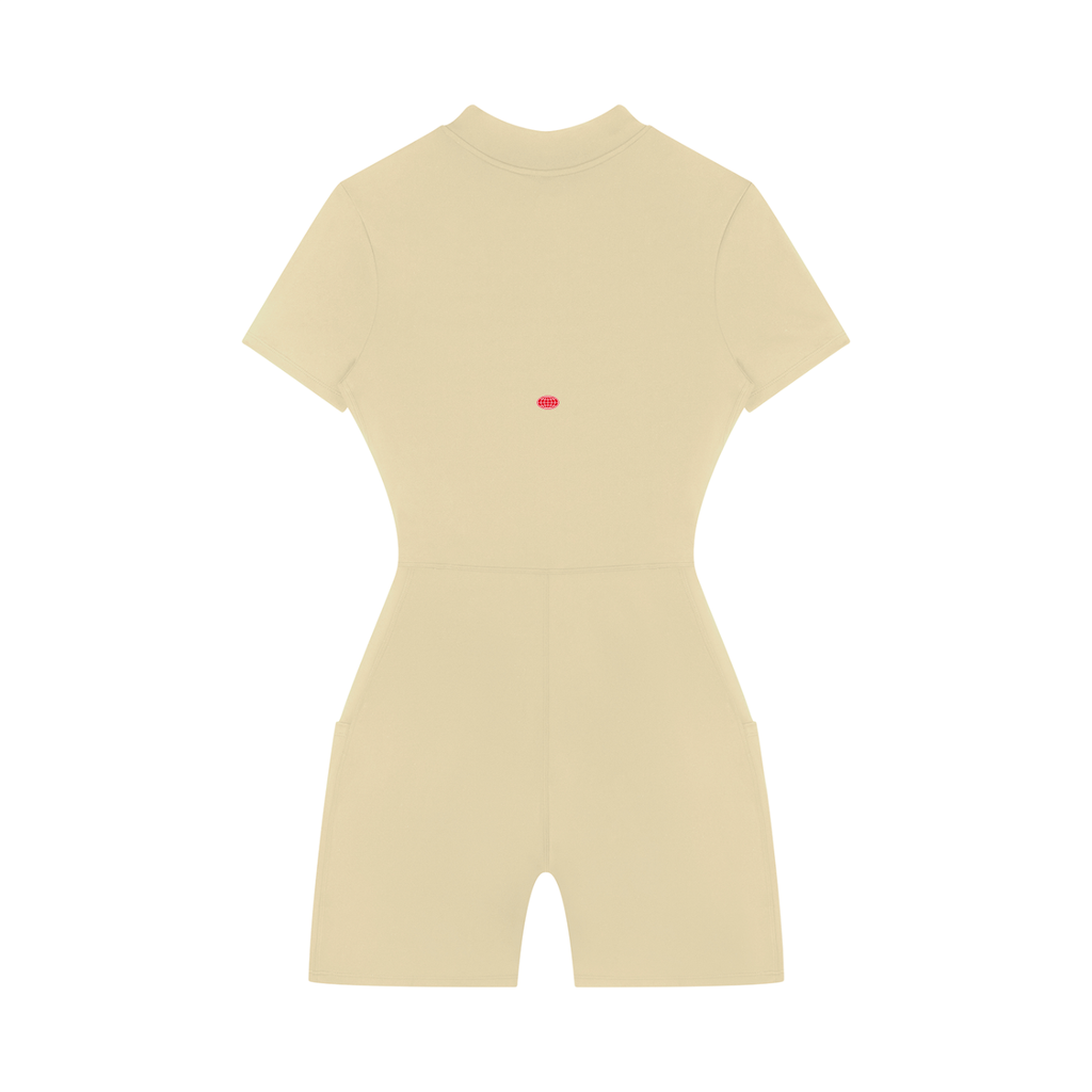 Quarter-Zip Romper