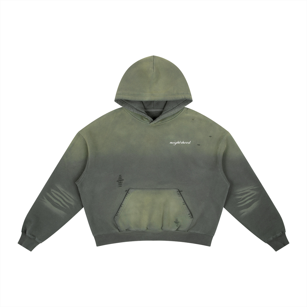 Frayed Fleece Hoodie