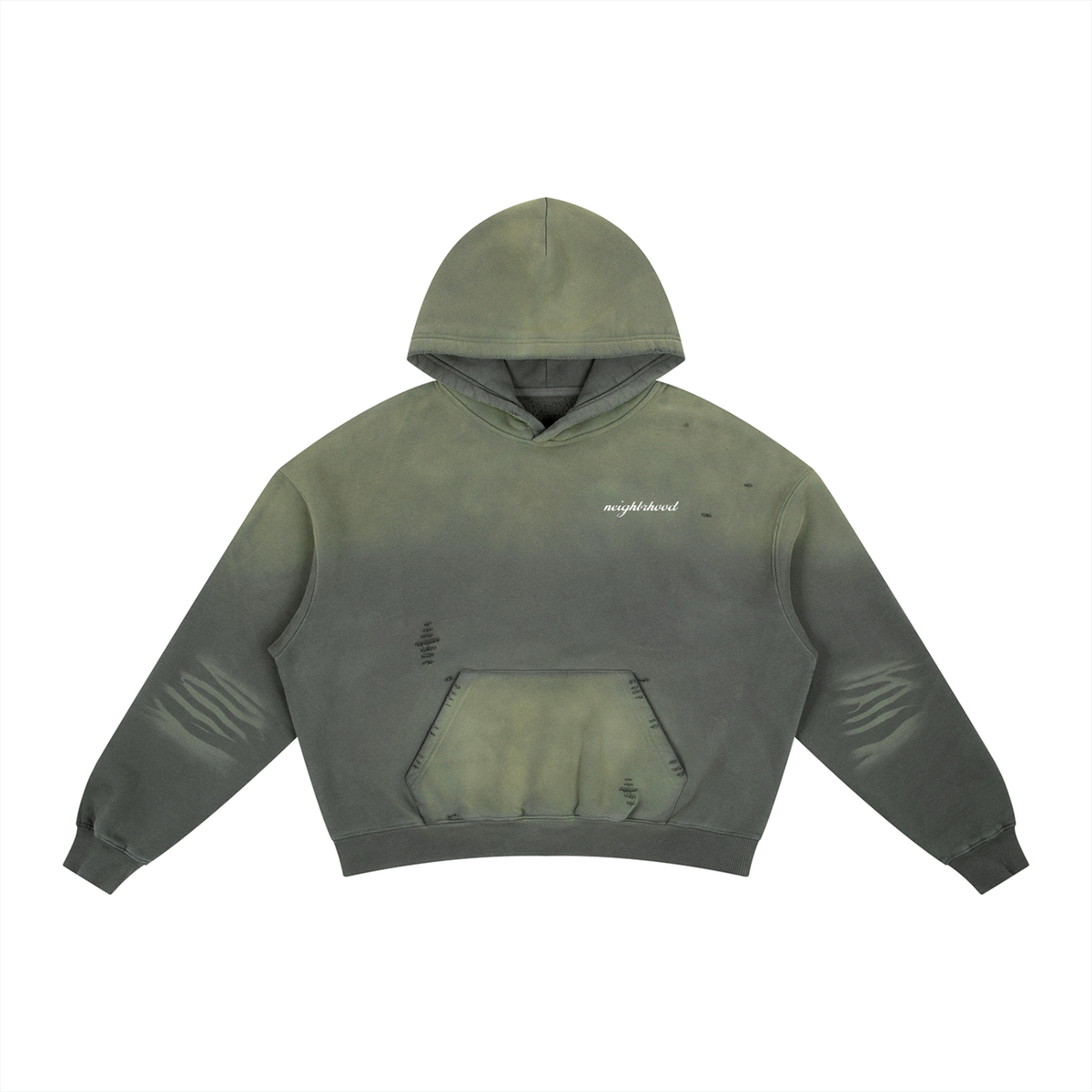 Frayed Fleece Hoodie