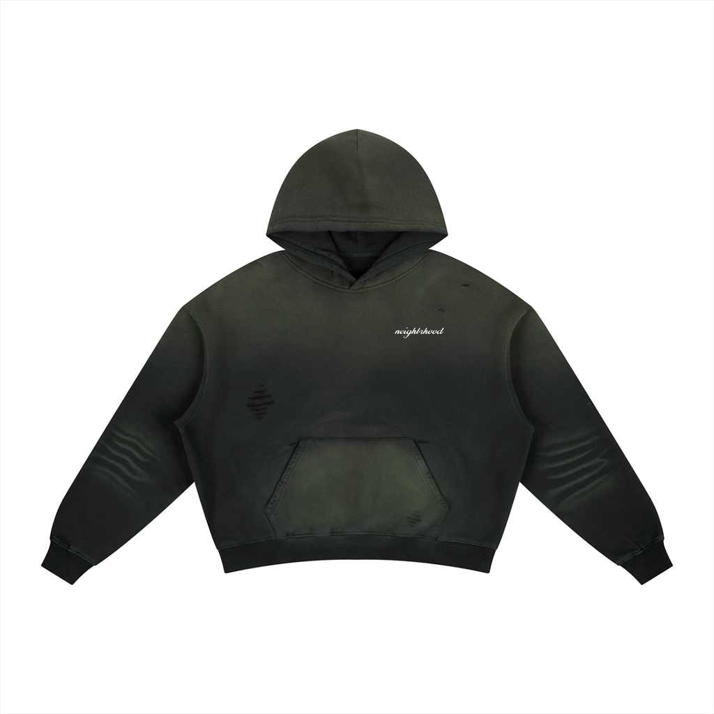 Frayed Fleece Hoodie