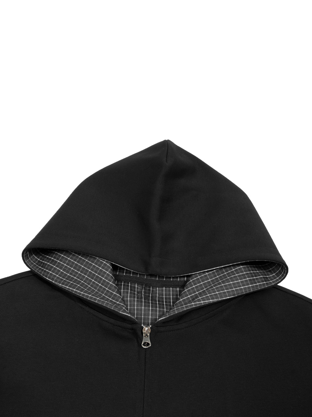 Plaid Boxy Zip Up