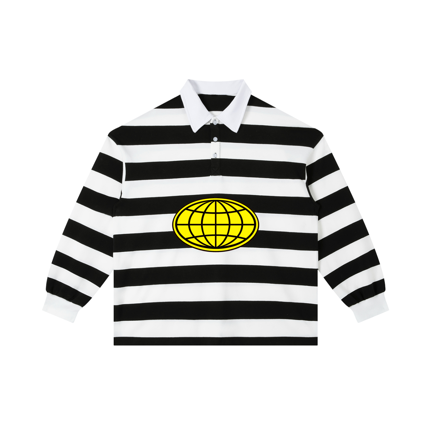 Color Block Stripe Polo Shirt