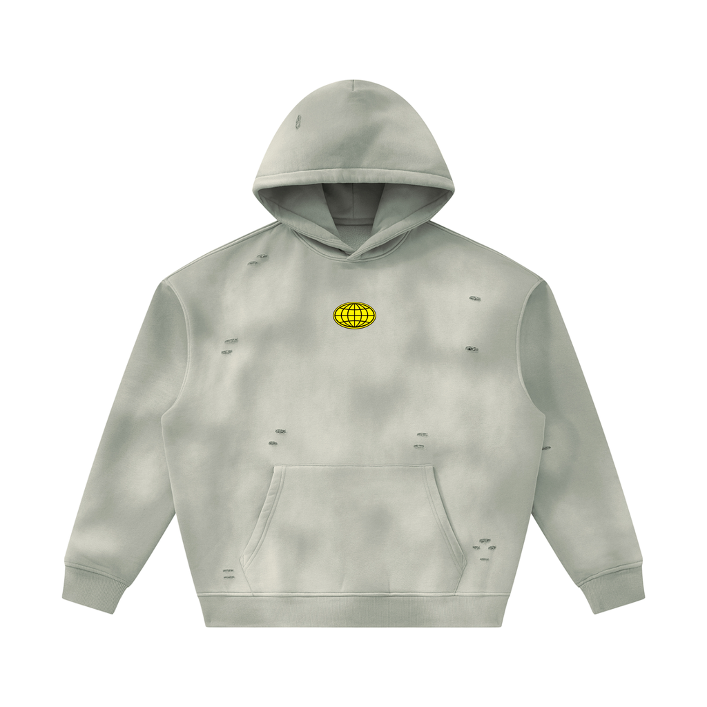 Frayed Fleece Hoodie