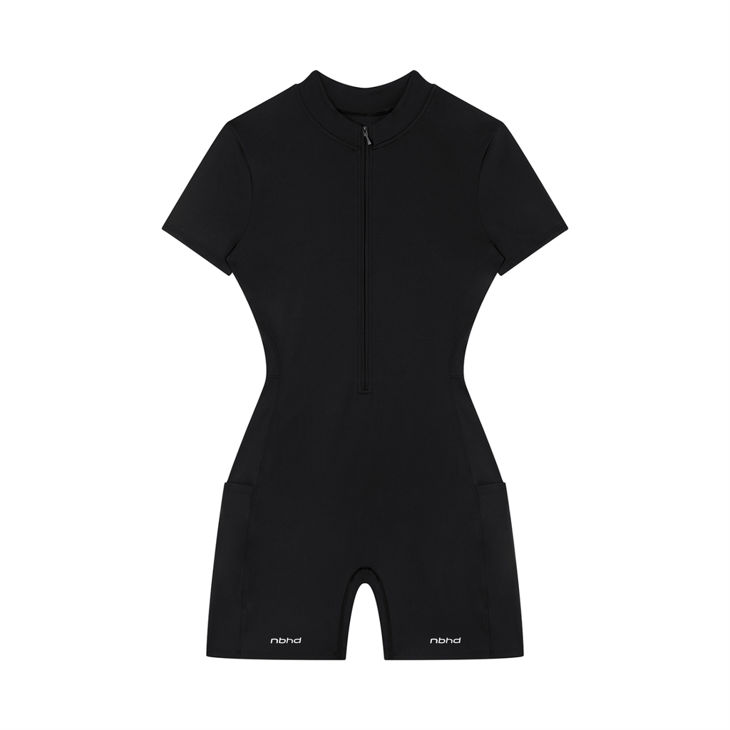 Quarter-Zip Romper