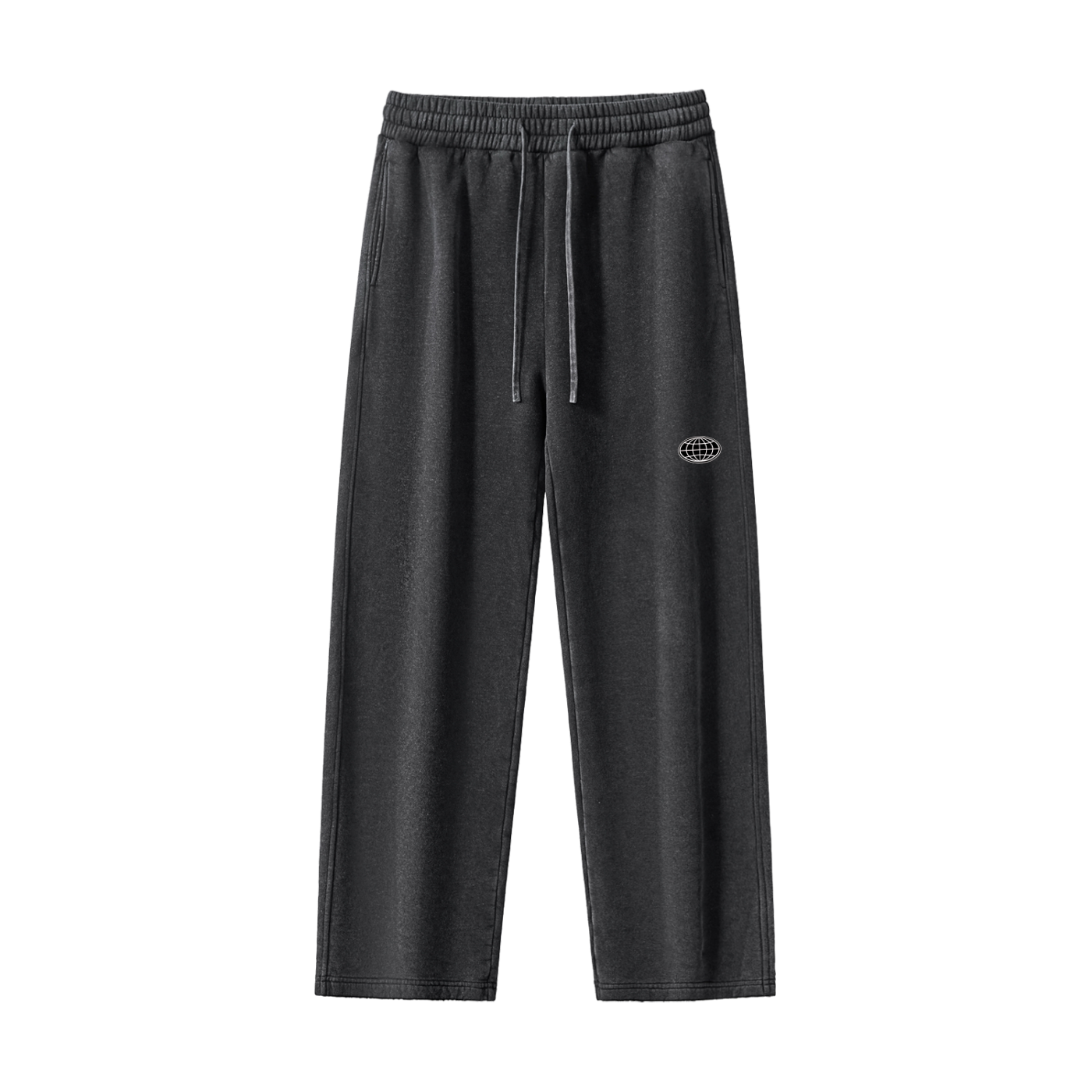 Fleeced Straight-Leg Sweatpants