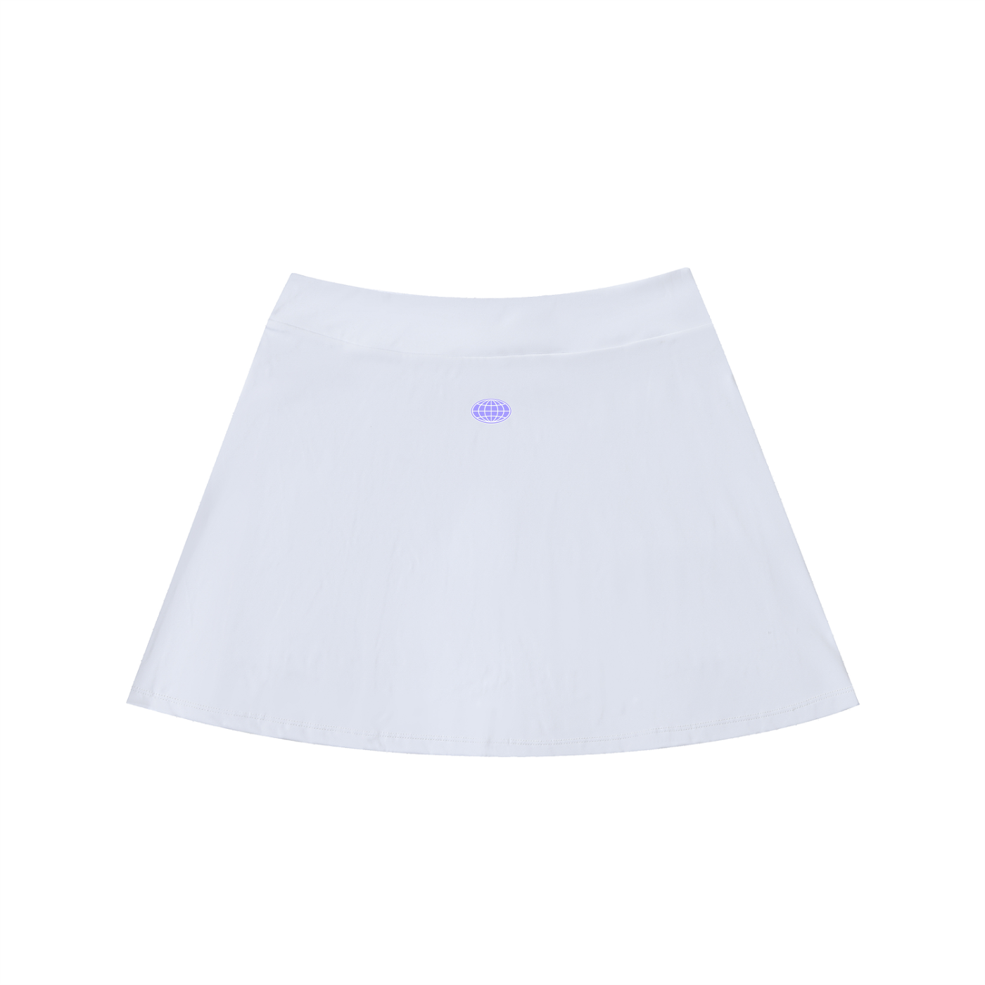 High-Waist Pocketed A-Line Skirt