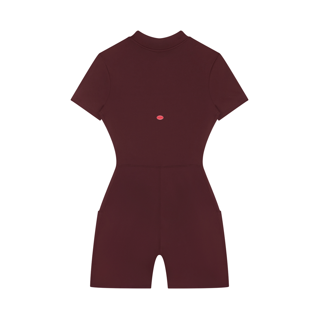 Quarter-Zip Romper