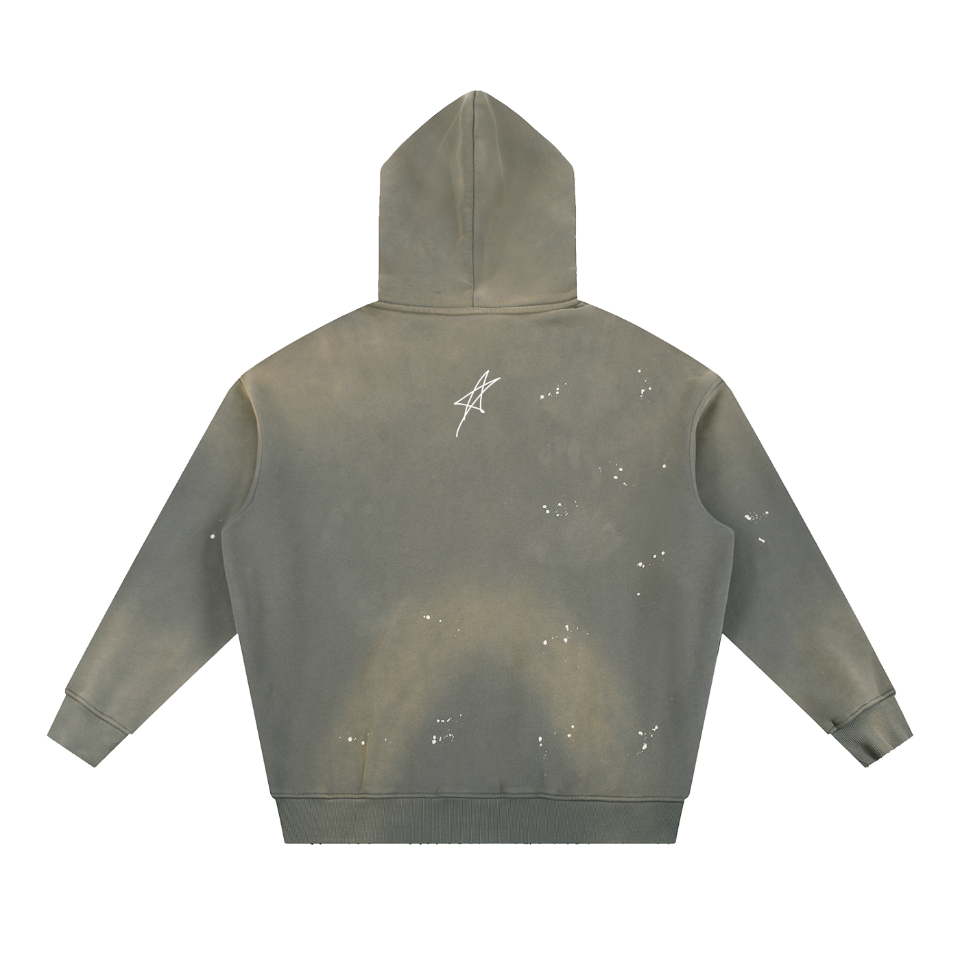 N-S Frayed Fleece Hoodie