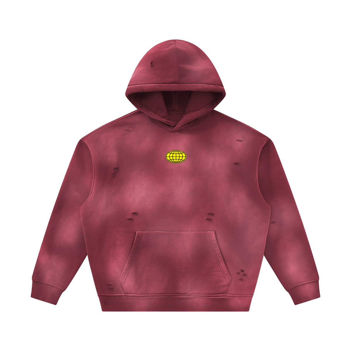Frayed Fleece Hoodie
