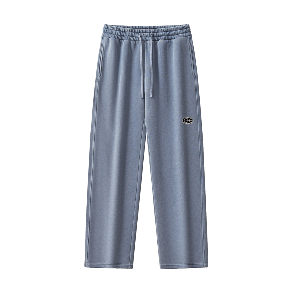 Fleeced Straight-Leg Sweatpants