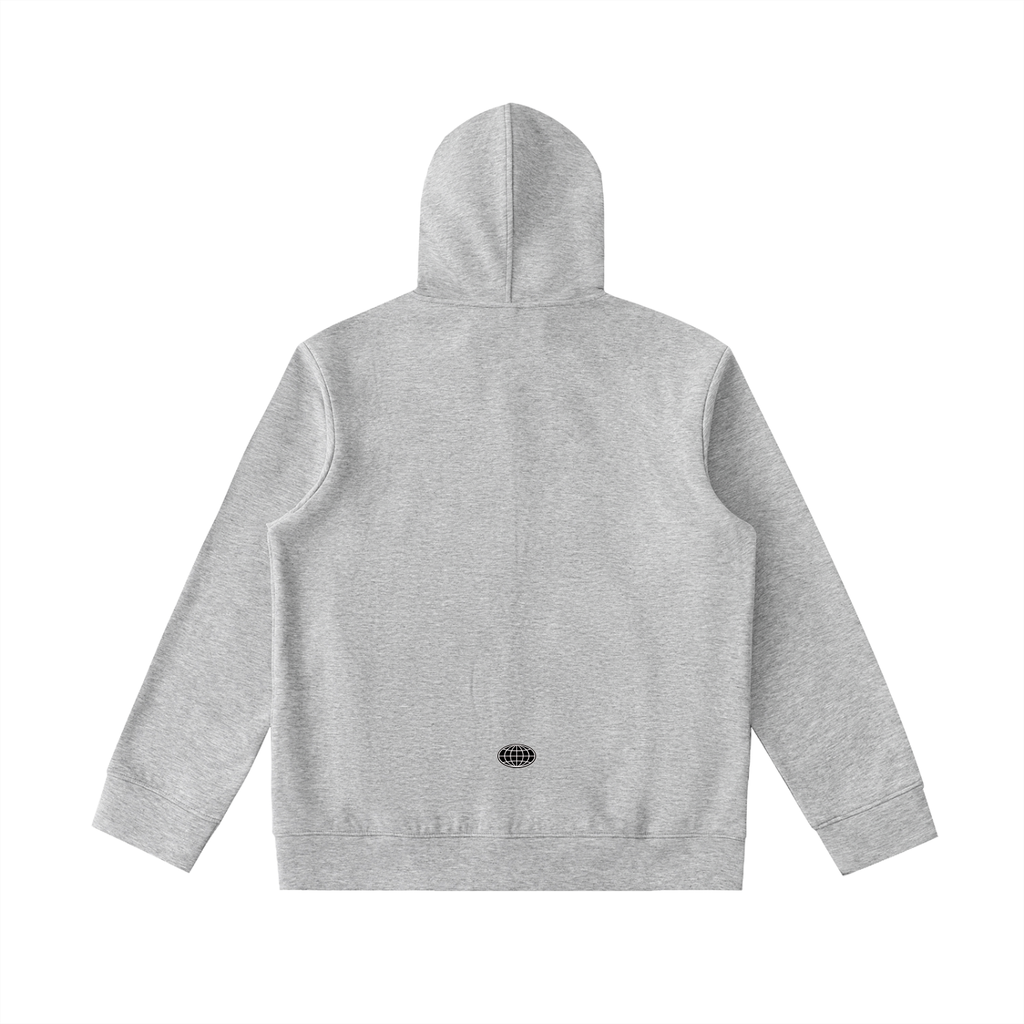 High Neck  Zip-Up Hoodie