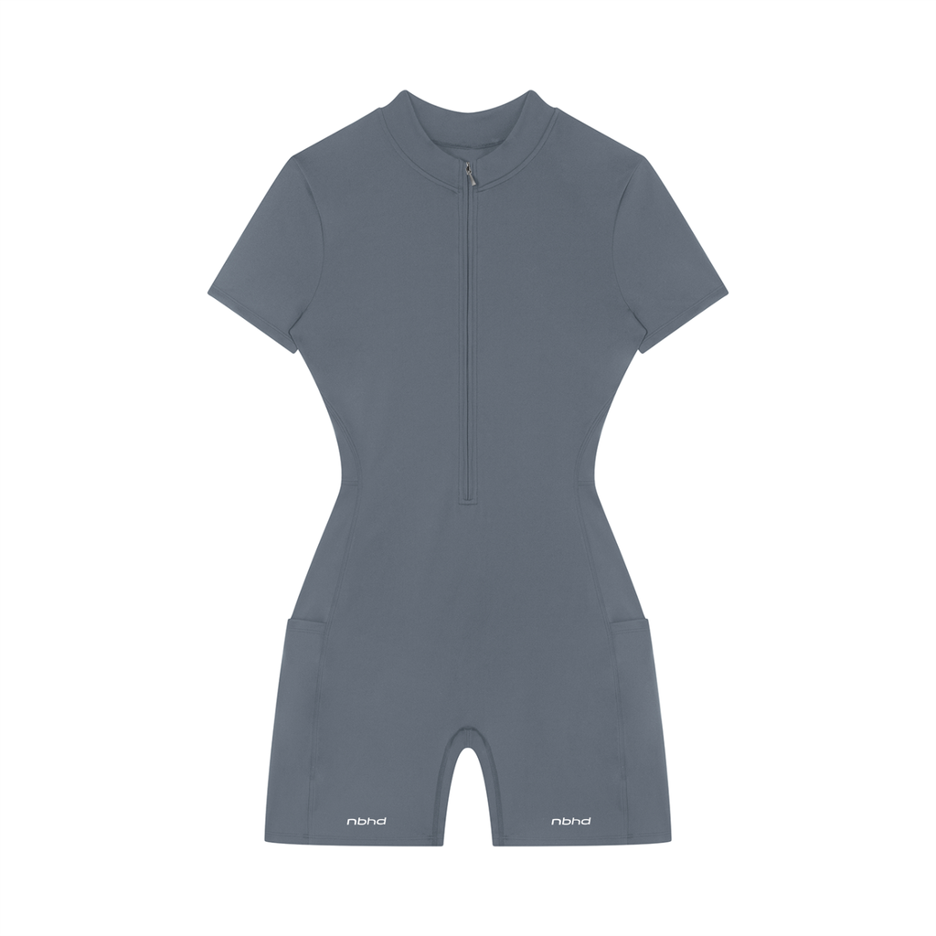 Quarter-Zip Romper