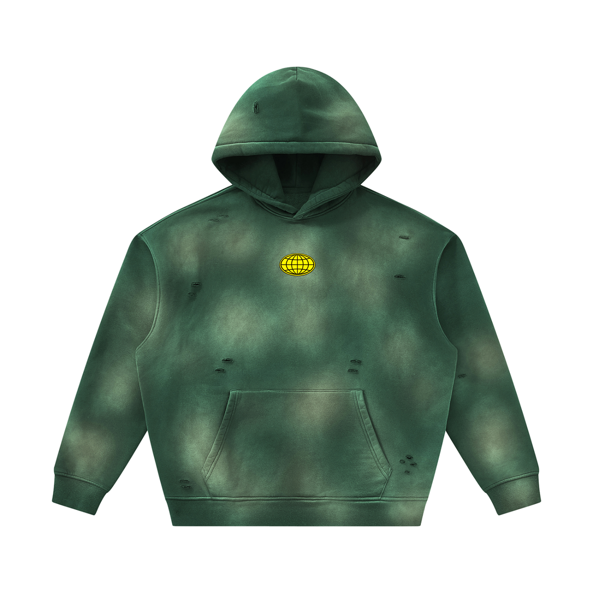 Frayed Fleece Hoodie