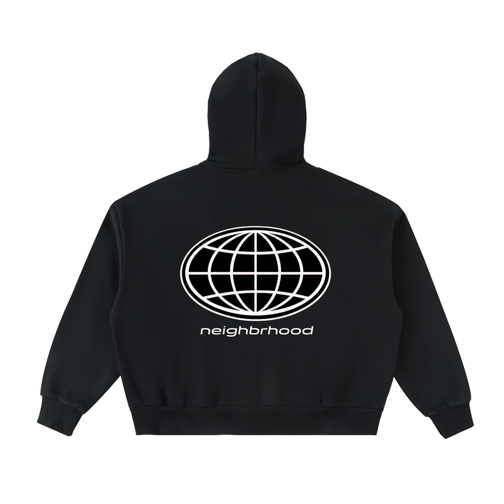 Full-Zip Boxy Hoodie