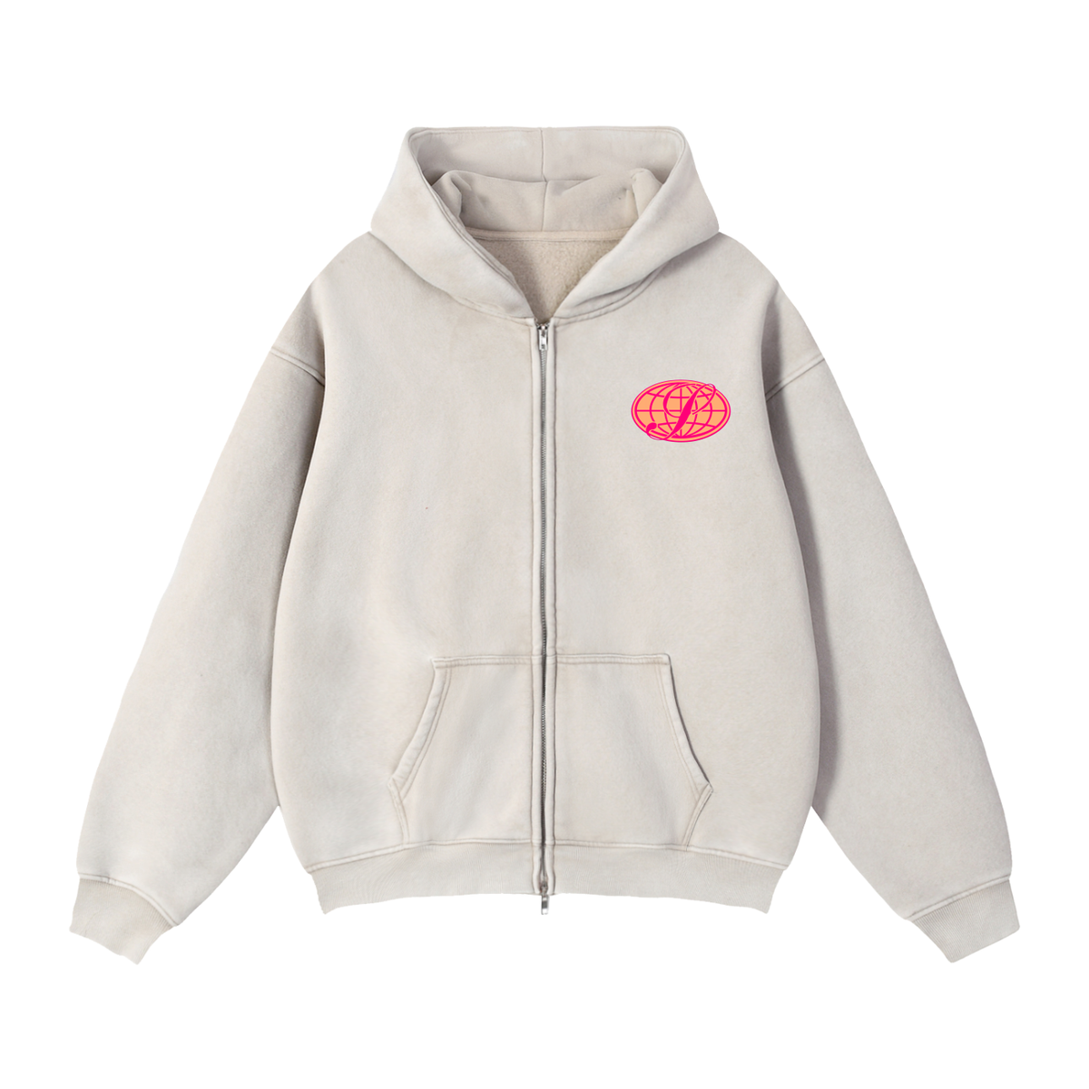 N-S Double zipper hoodie