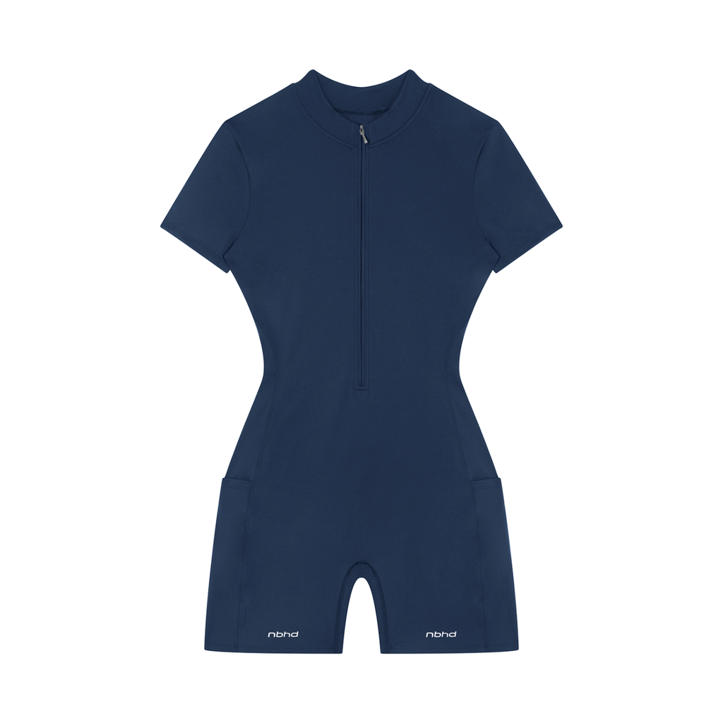 Quarter-Zip Romper