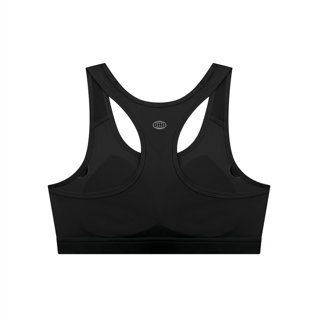 Sports Bra (Black Logo)