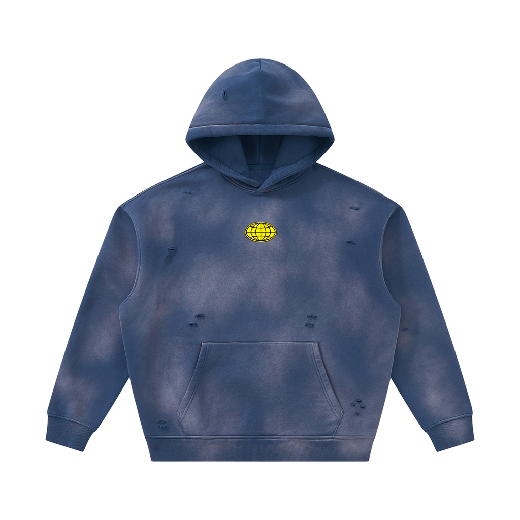 Frayed Fleece Hoodie