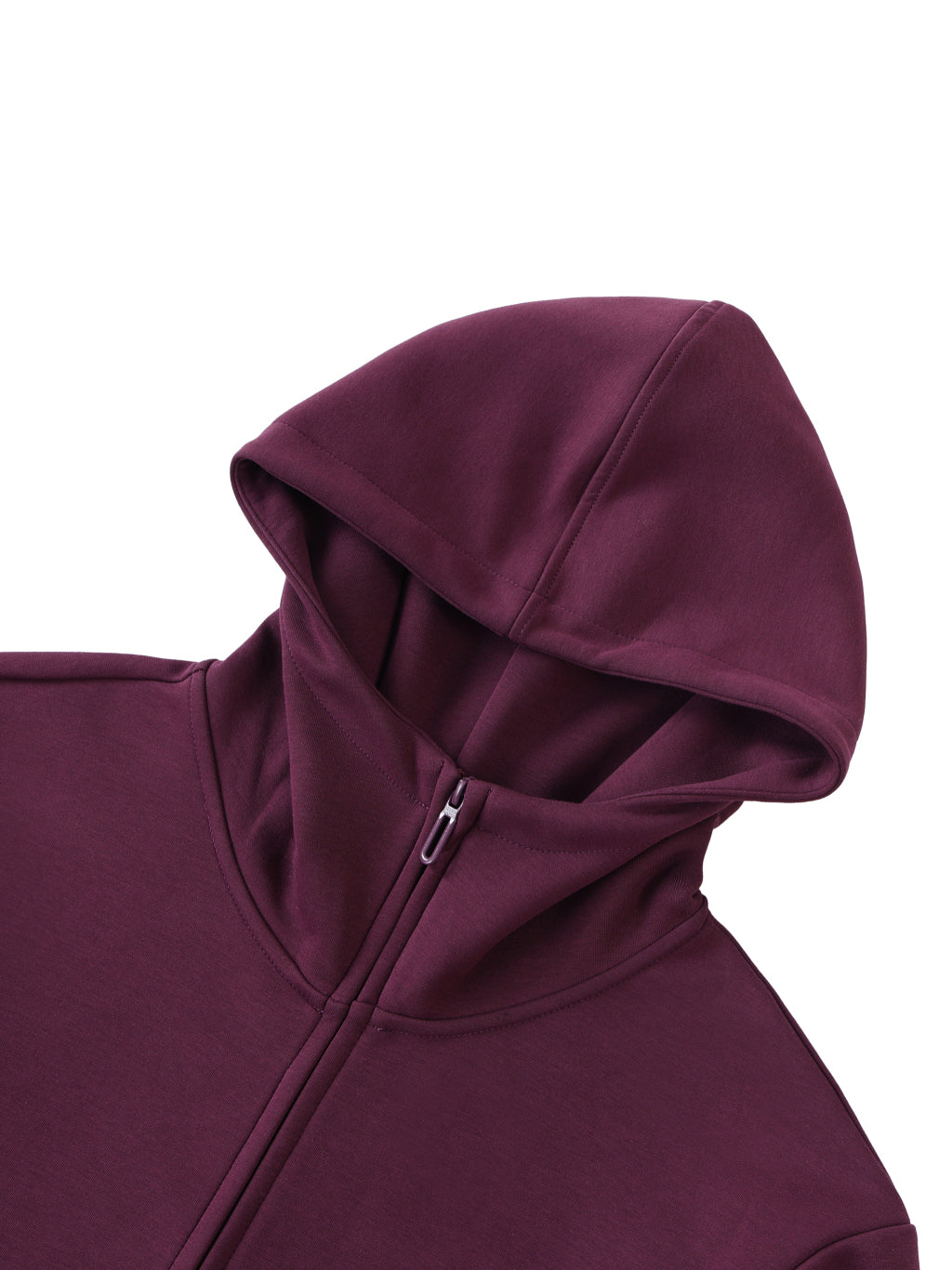 High Neck  Zip-Up Hoodie