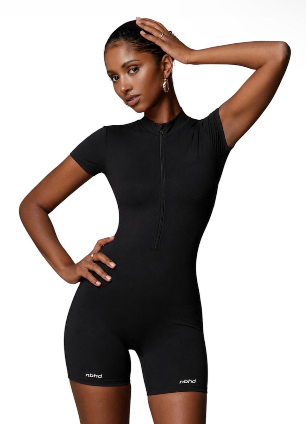 Quarter-Zip Romper