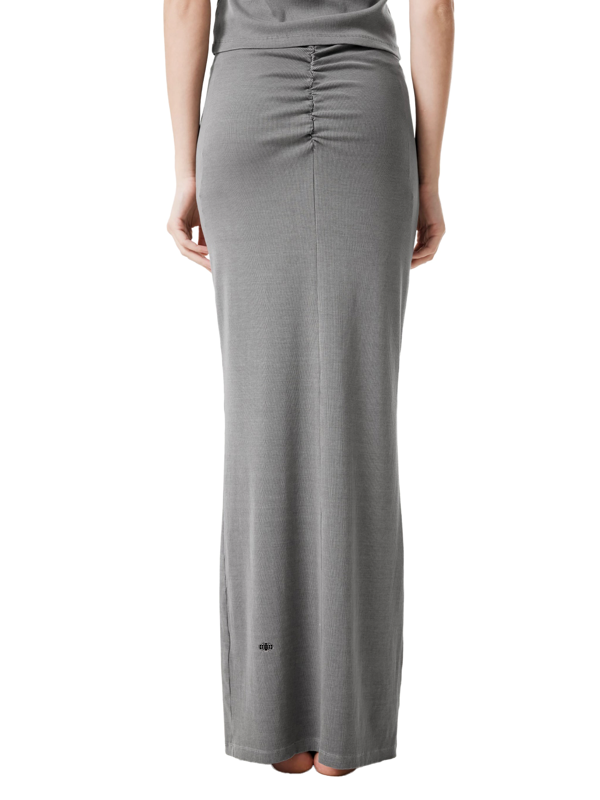 Drawstring Maxi Skirt
