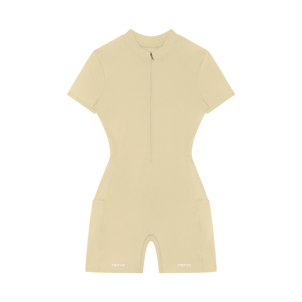 Quarter-Zip Romper
