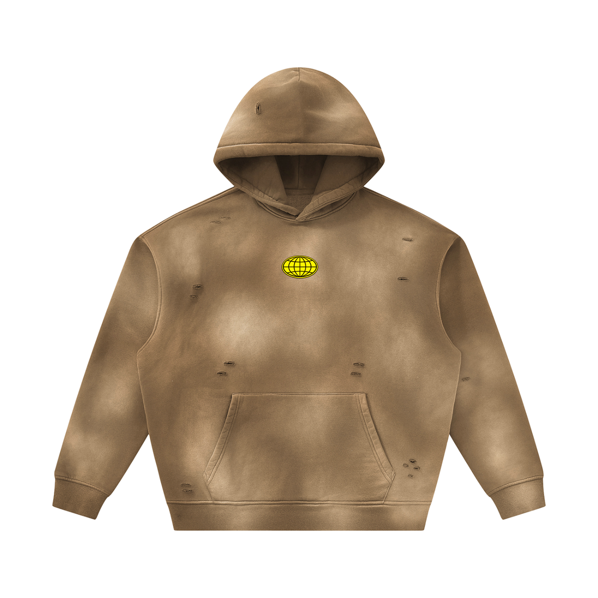 Frayed Fleece Hoodie