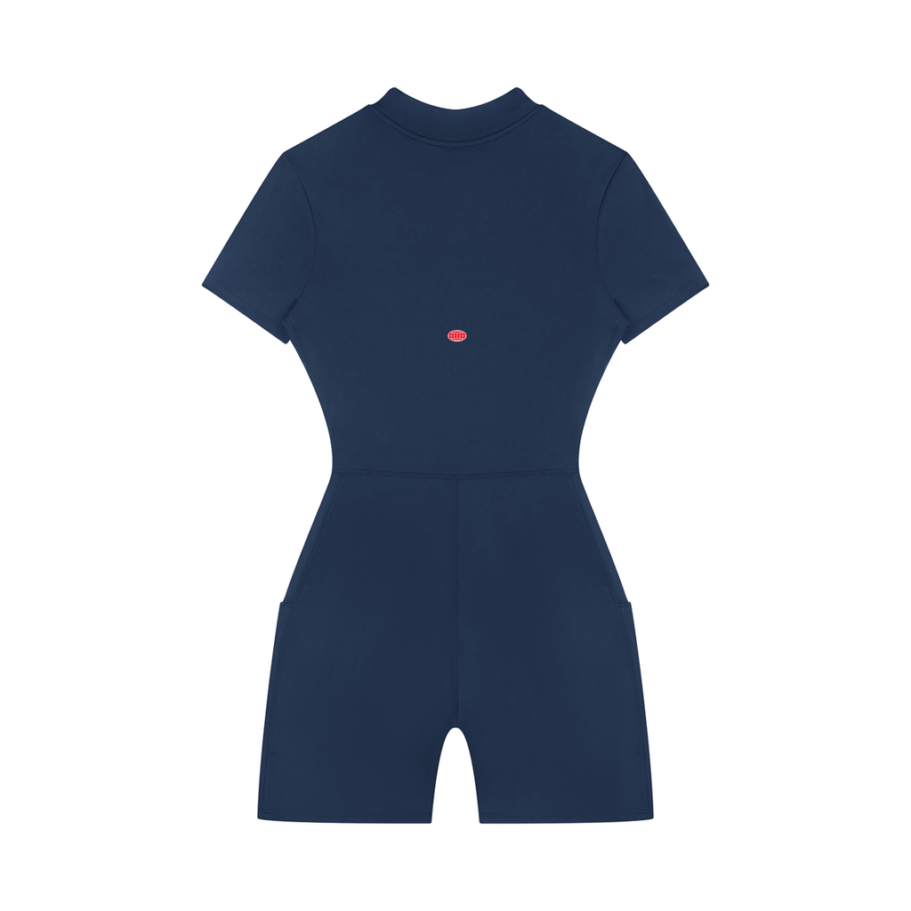 Quarter-Zip Romper
