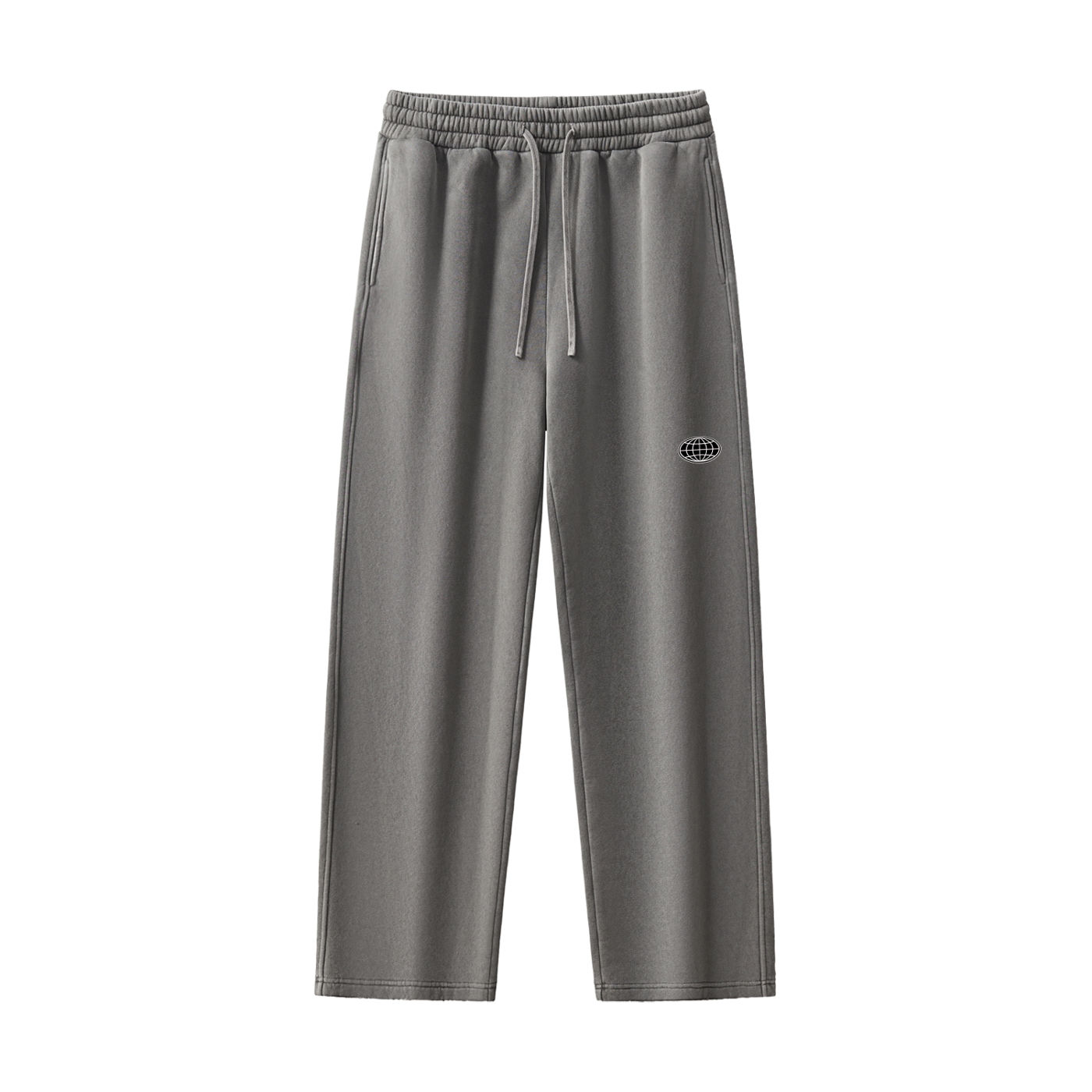 Fleeced Straight-Leg Sweatpants