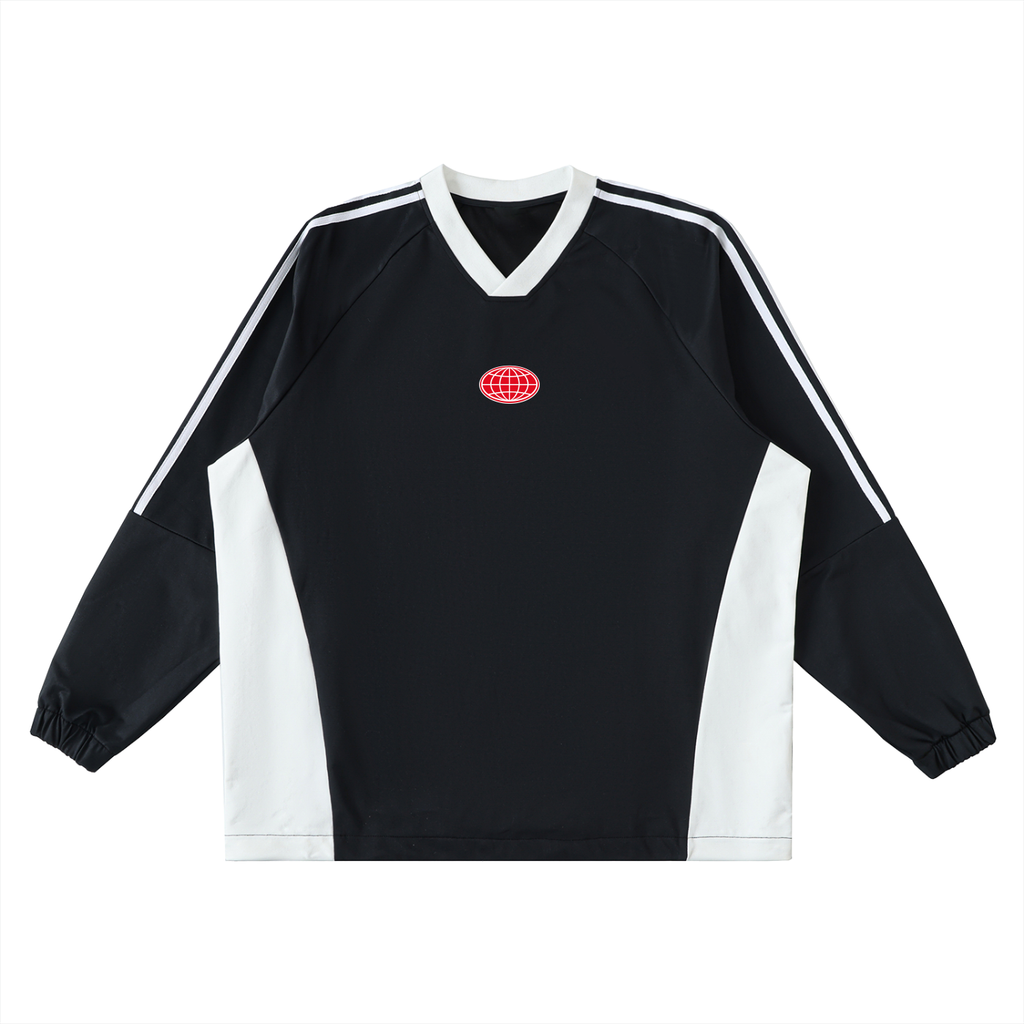 Color Block V-Neck