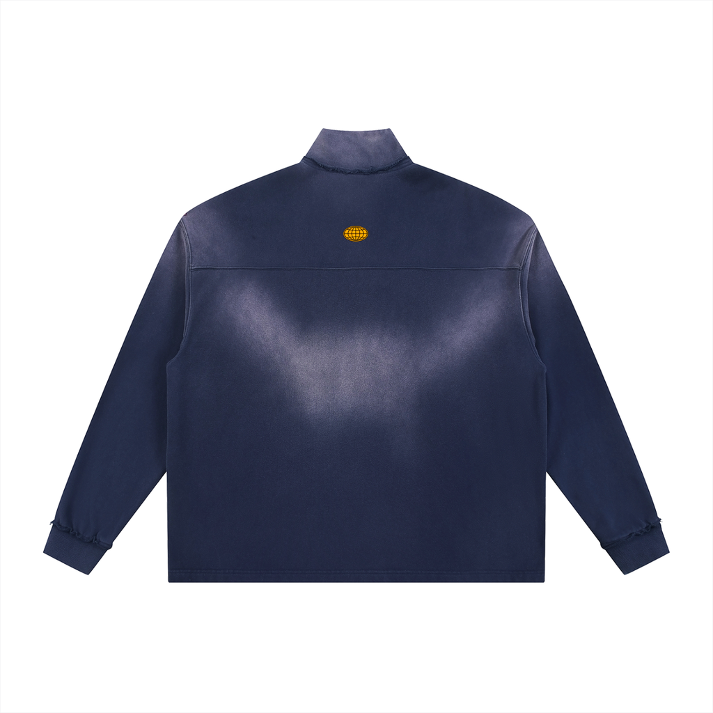 Raw Edge Quarter-Zip