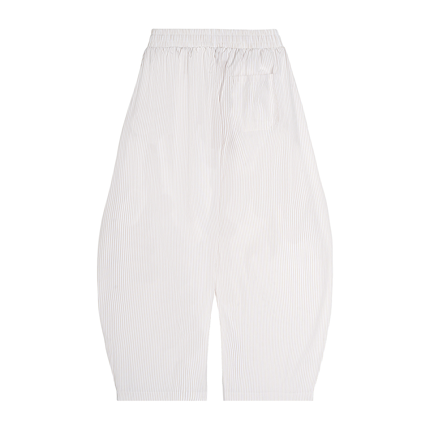 Vertical Stripe Barrel Pants