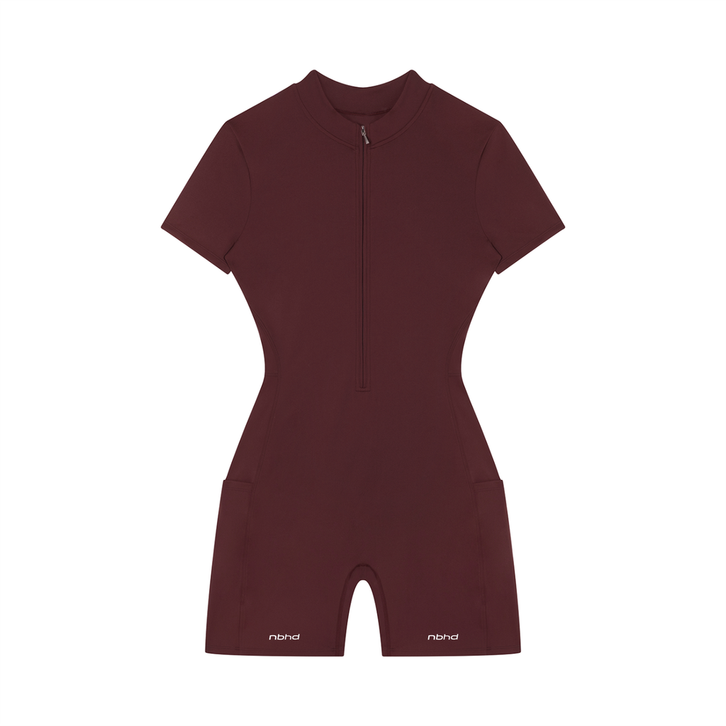 Quarter-Zip Romper