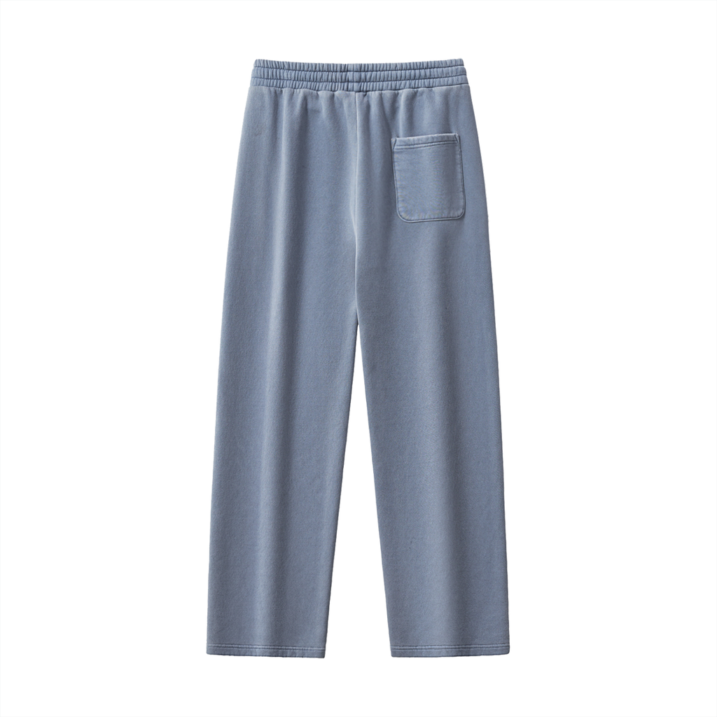 Fleeced Straight-Leg Sweatpants