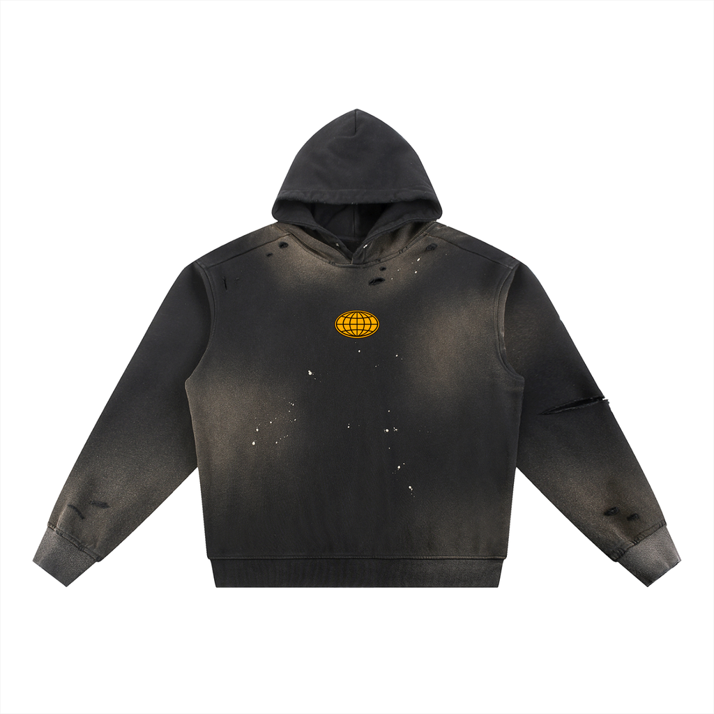 Frayed Fleece Hoodie
