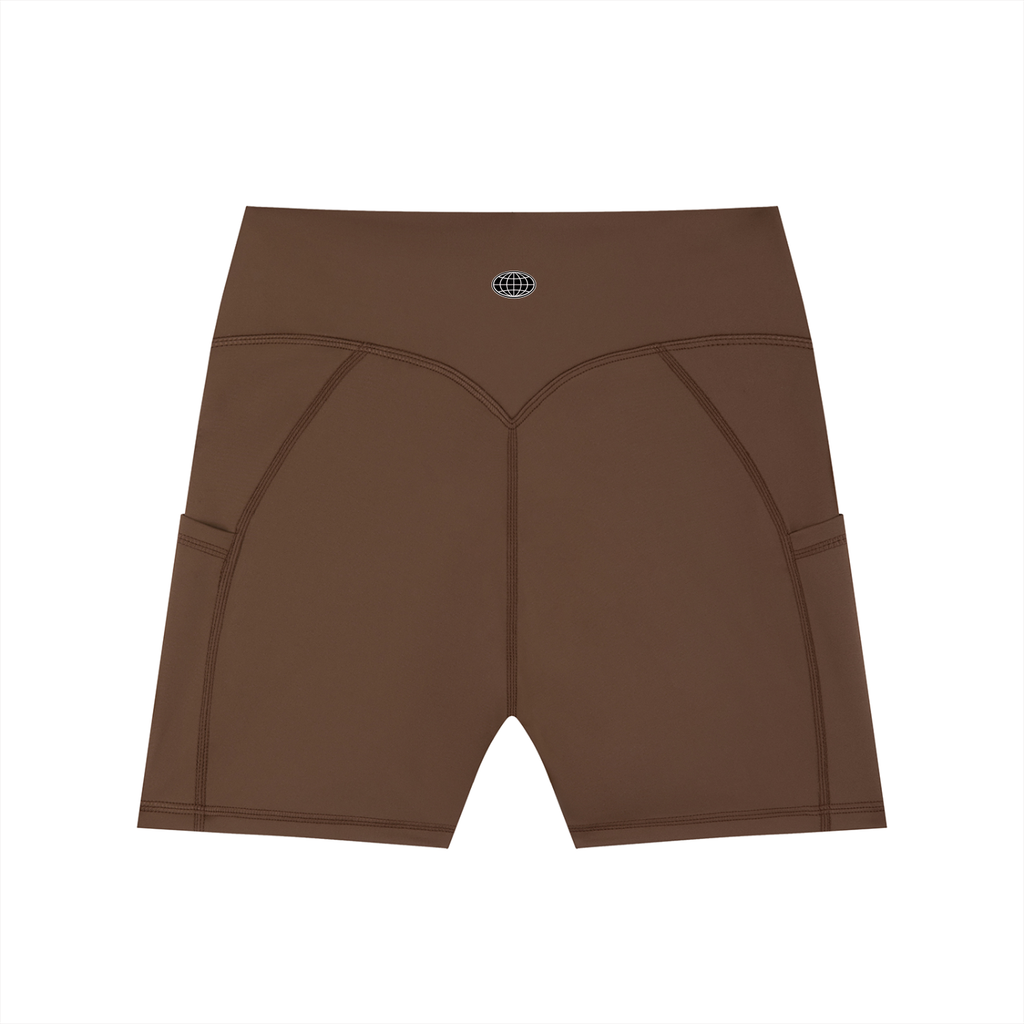 Pocket Biker Shorts (Black Logo)
